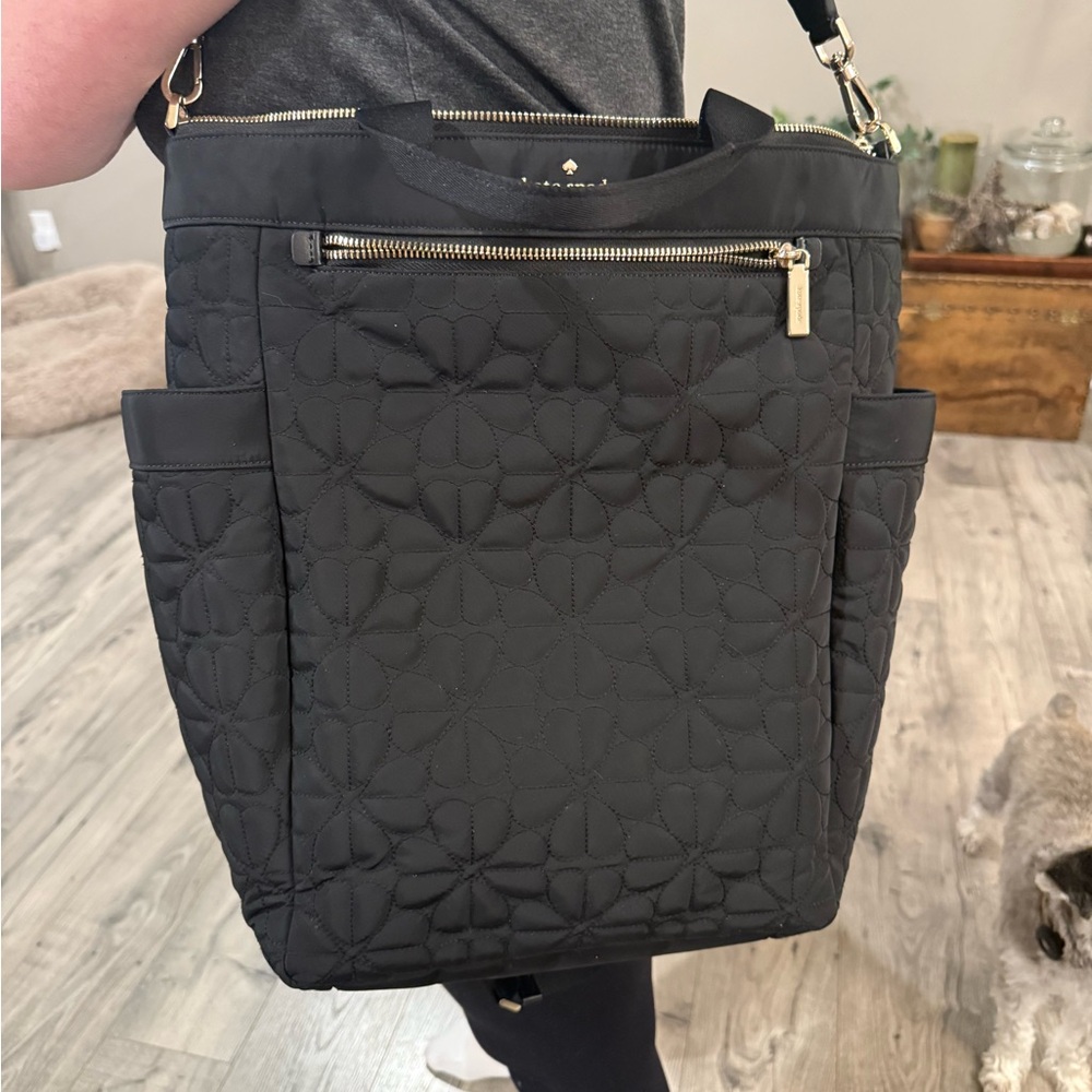 Black Quilted Women's Bag